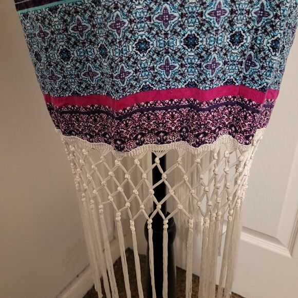 Copperkey kimono open front with Fringe - Picture 4 of 7